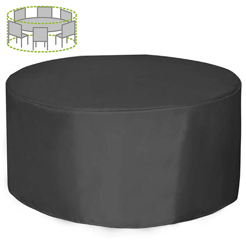 Outdoor Furniture For Patio - 12 사이즈 원형 가구 커버 210D