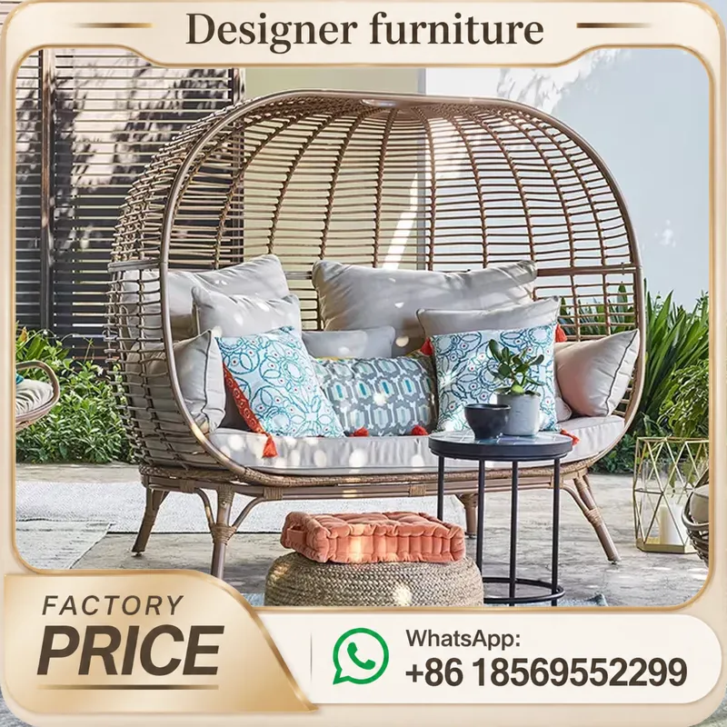 Outdoor Furniture Bali Style - 폴리 라탄 야외 데이베드 자외선 차단