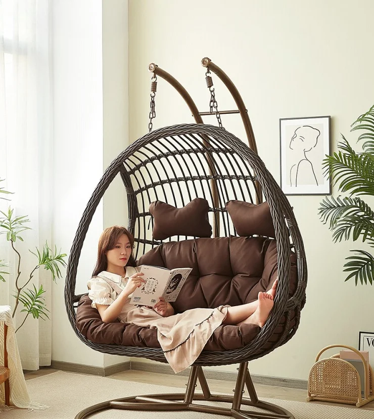 Outdoor Furniture Rocking Chair - 행잉 바스켓 라탄 의자 스윙 실내용