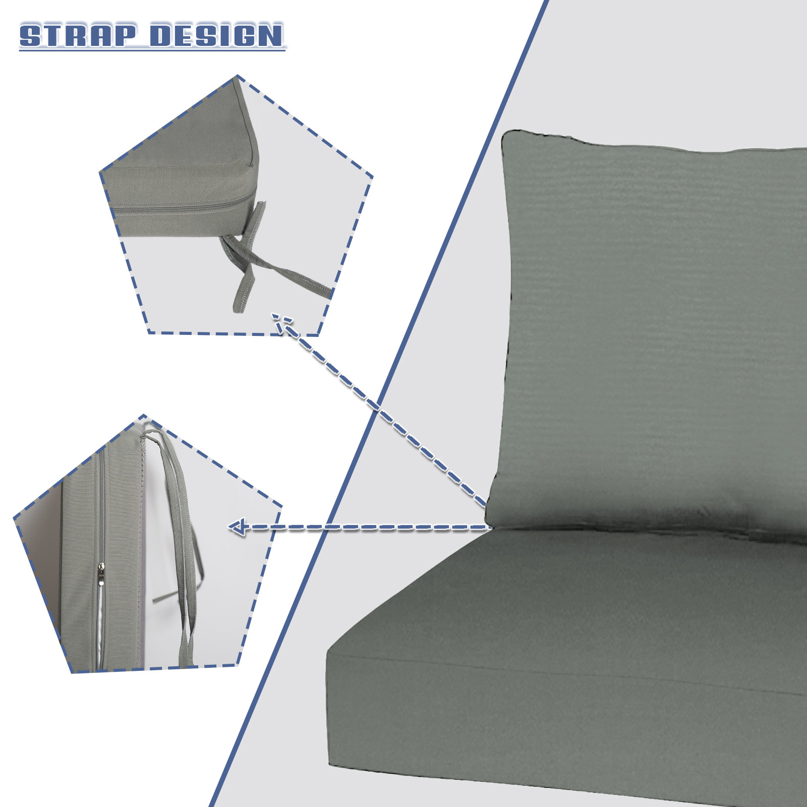 맞춤형 좌석 및 등받이 쿠션 의자 소파 벤치 등받이 쿠 - Outdoor Furniture Upholstery 리뷰 및 가격