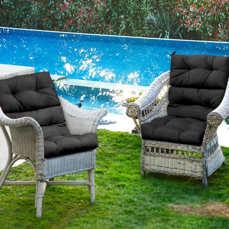 터프티드 야외 파티오 의자 쿠션, 스웨이드 베드포드 코 - Outdoor Furniture Cushions 22 X 22 리뷰 및 가격