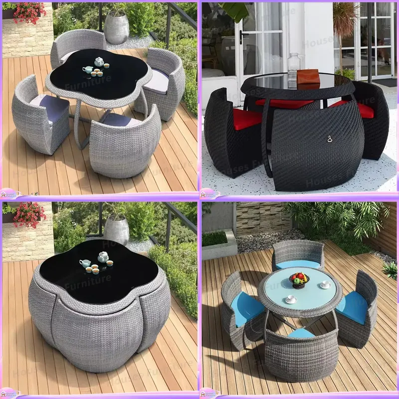야외 라탄 식탁 세트, 방수 및 자외선 차단 기능이 있 - Outdoor Furniture Dining Set 리뷰 및 가격