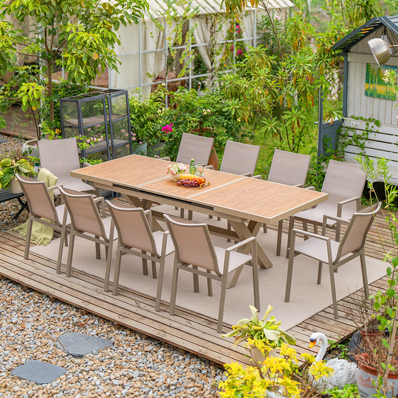 현대적인 내구성 있는 알루미늄 정원 테이블 세트 접이식 - Outdoor Furniture Dining Set 리뷰 및 가격