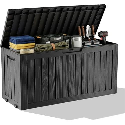 야외 방수 레진 수납 데크 박스 잠금 가능 야외 벤치  - Outdoor Furniture For Patio 리뷰 및 가격