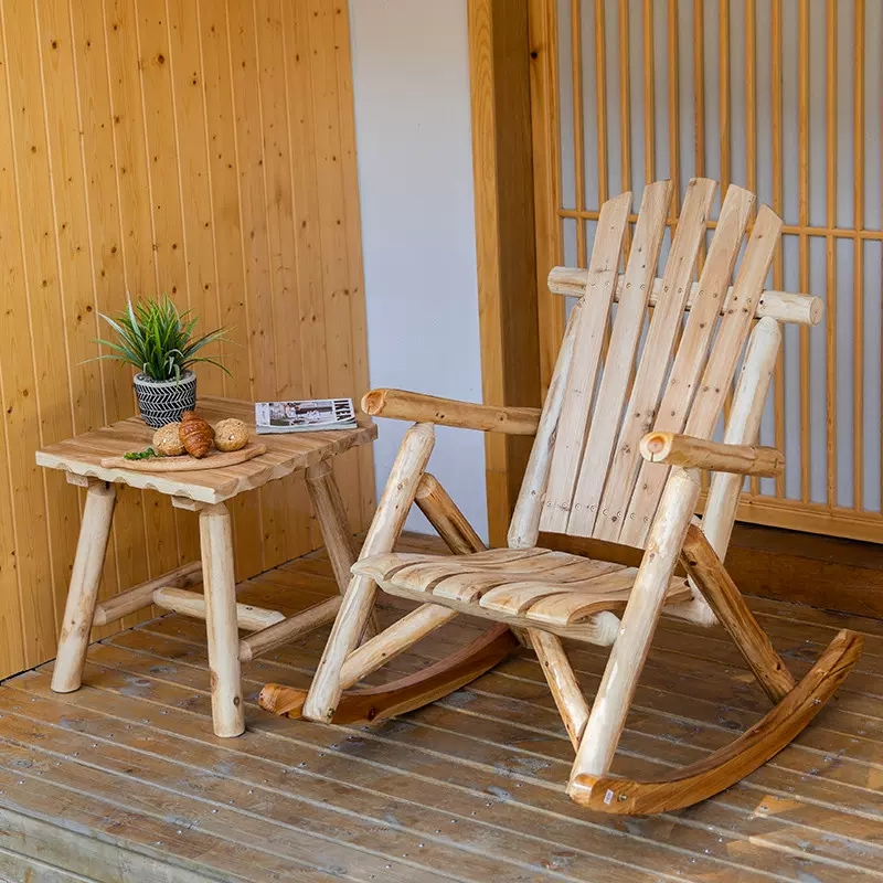 야외 가구 나무 흔들 의자 소박한 미국 컨트리 스타일  - Outdoor Furniture Rocking Chair 리뷰 및 가격