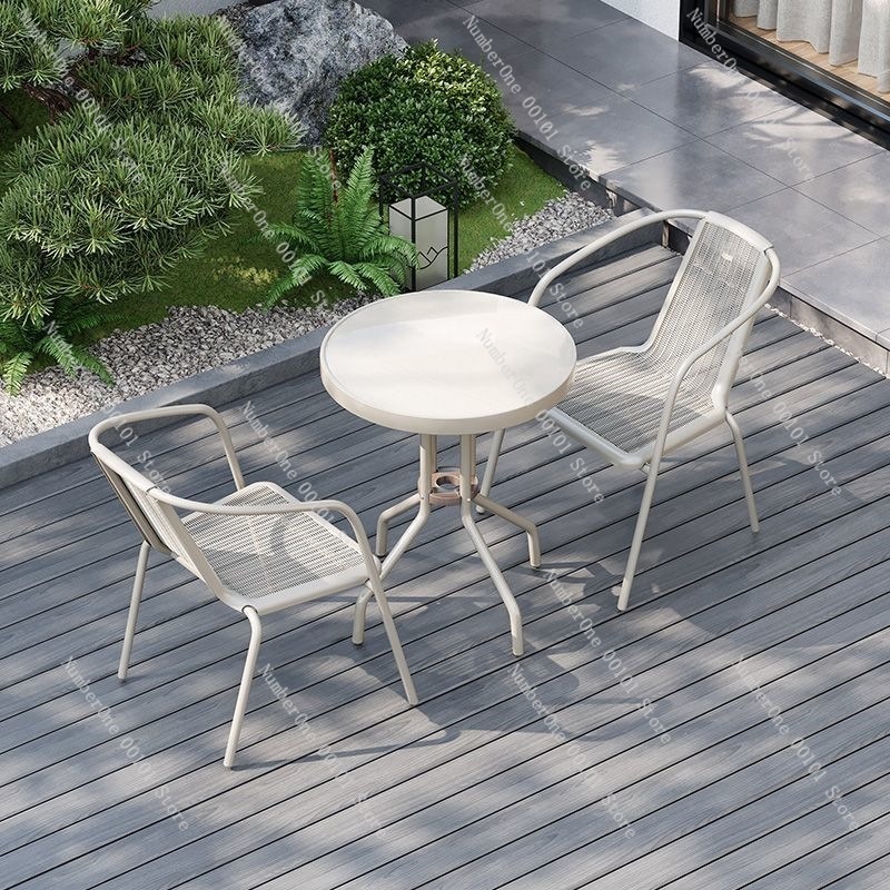 야외 발코니 접이식 테이블 및 2개의 의자 세트, 흰색 - Outdoor Furniture Dining Set 리뷰 및 가격