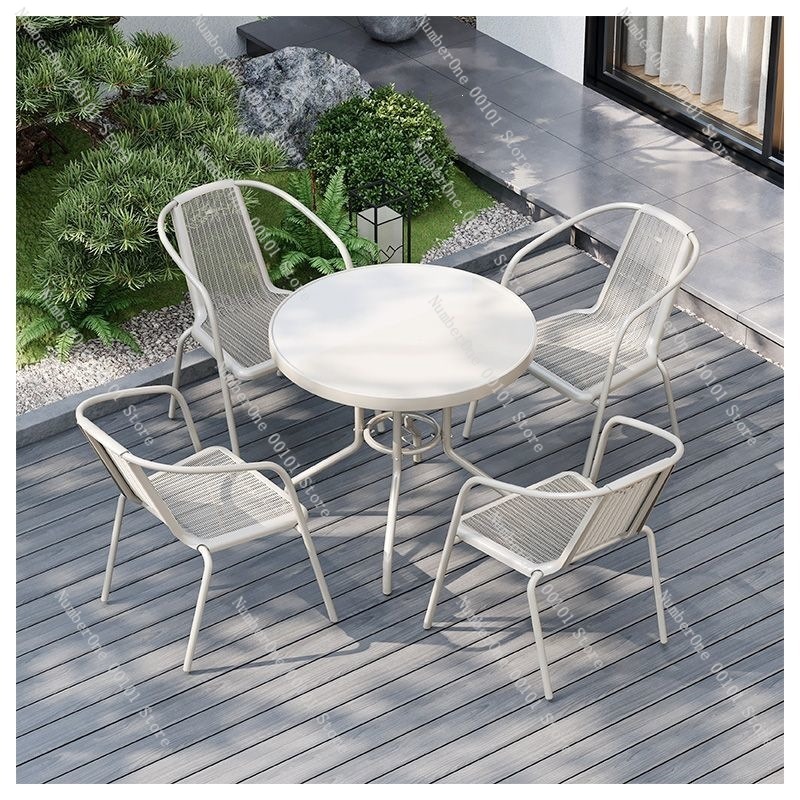 야외 발코니 접이식 테이블 및 2개의 의자 세트, 흰색 - Outdoor Furniture Dining Set 리뷰 및 가격
