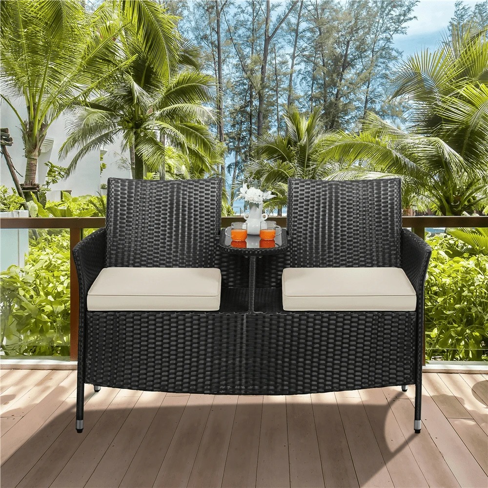 프리미엄 야외용 2인용 의자 세트, PE 라탄 파티오  - Outdoor Furniture Rattan 리뷰 및 가격