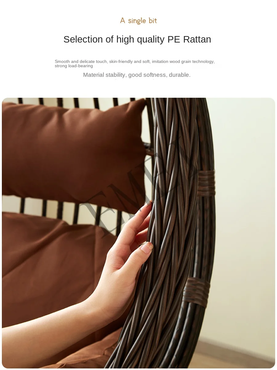 행잉 바스켓 라탄 의자 스윙 실내용 홈 라운지 발코니  - Outdoor Furniture Rocking Chair 리뷰 및 가격