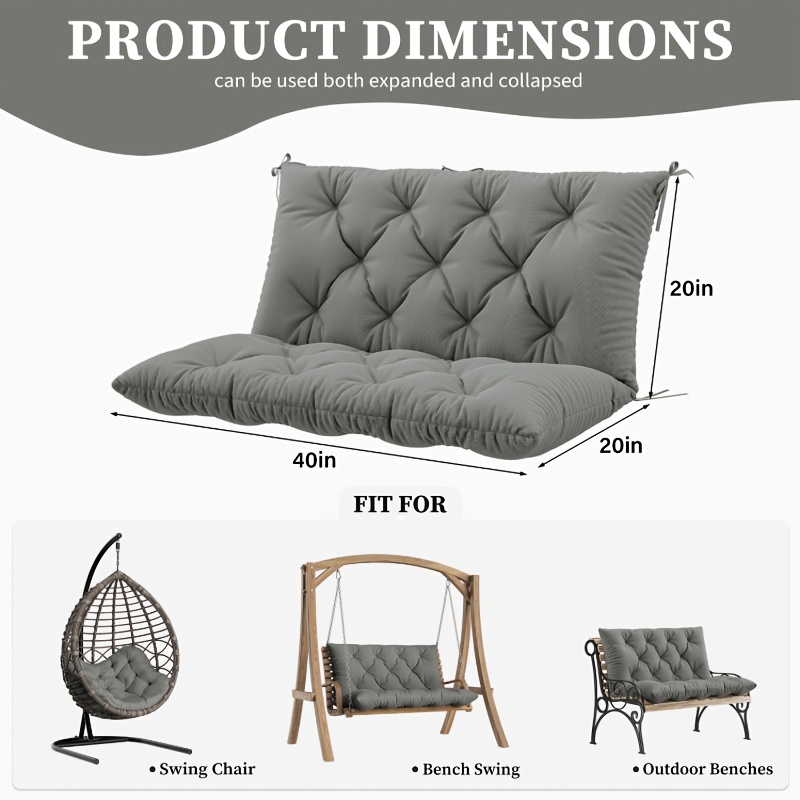 150x100cm 등받이가 있는 포치 스윙 쿠션, 2~ - Outdoor Furniture Upholstery 리뷰 및 가격