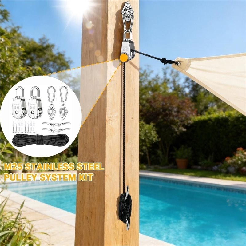 L60A 풀리 블록 나일론 로프 아이 패드 플레이트 훅 - Sun Sail Shade 리뷰 및 가격