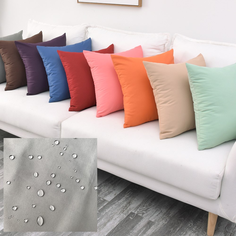 능직 방수 솔리드 쿠션 커버 야외 홈 장식 던지기 베개 - Outdoor Furniture Upholstery 리뷰 및 가격