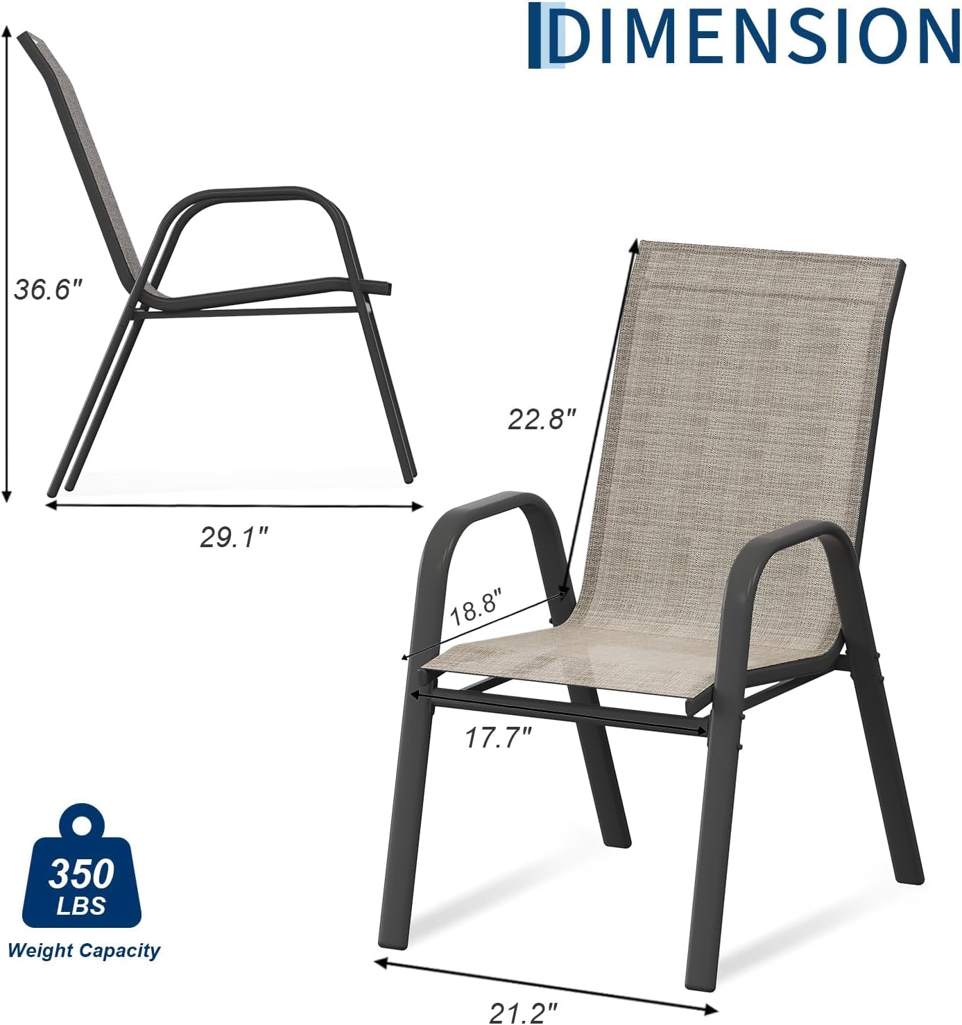 파티오 식사용 의자 4개 세트, 팔걸이가 있는 쌓을 수 - Outdoor Furniture Dining Set 리뷰 및 가격