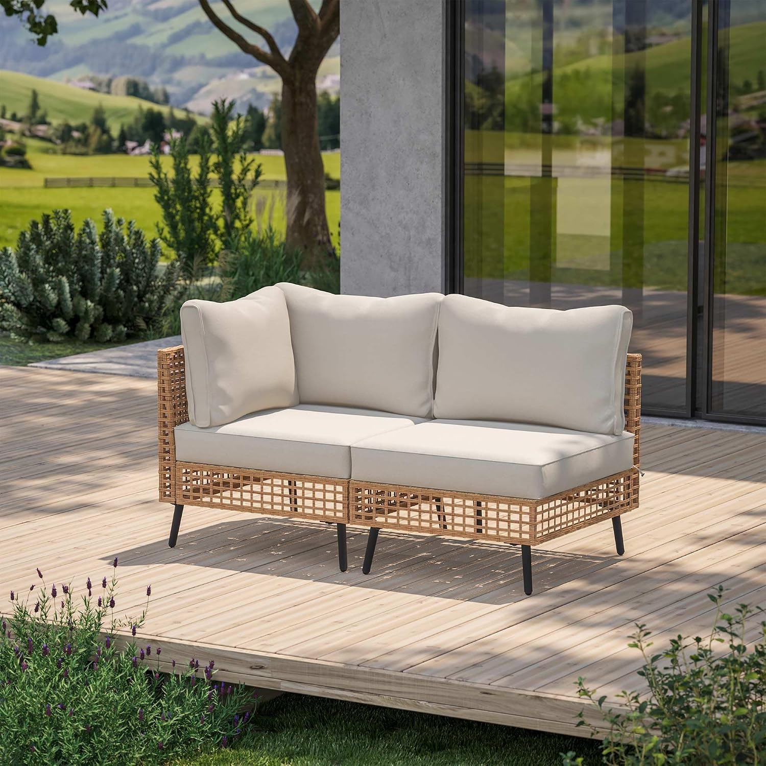 야외용 PE 위커 파티오 가구 세트 2피스 전천후 라탄 - Outdoor Furniture Rattan 리뷰 및 가격