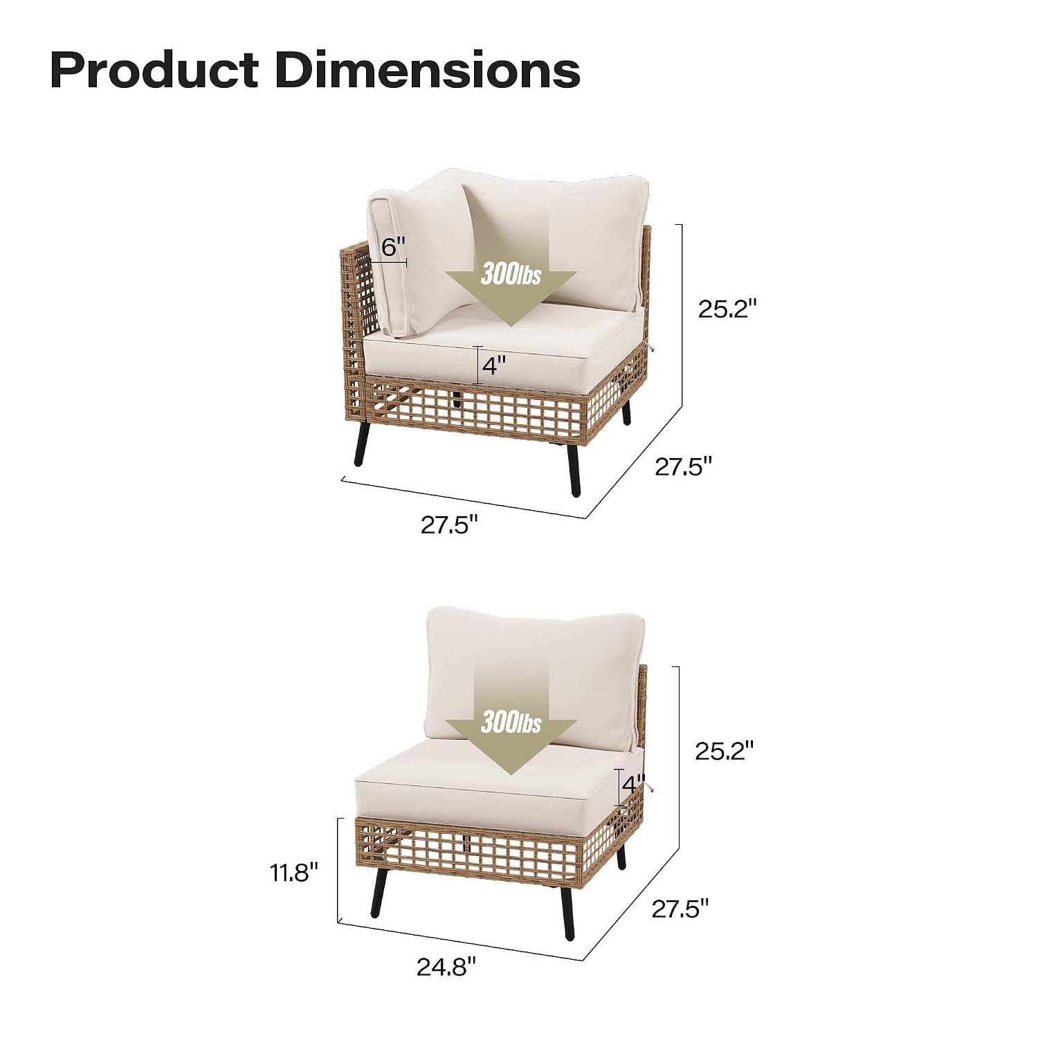 야외용 PE 위커 파티오 가구 세트 2피스 전천후 라탄 - Outdoor Furniture Rattan 리뷰 및 가격