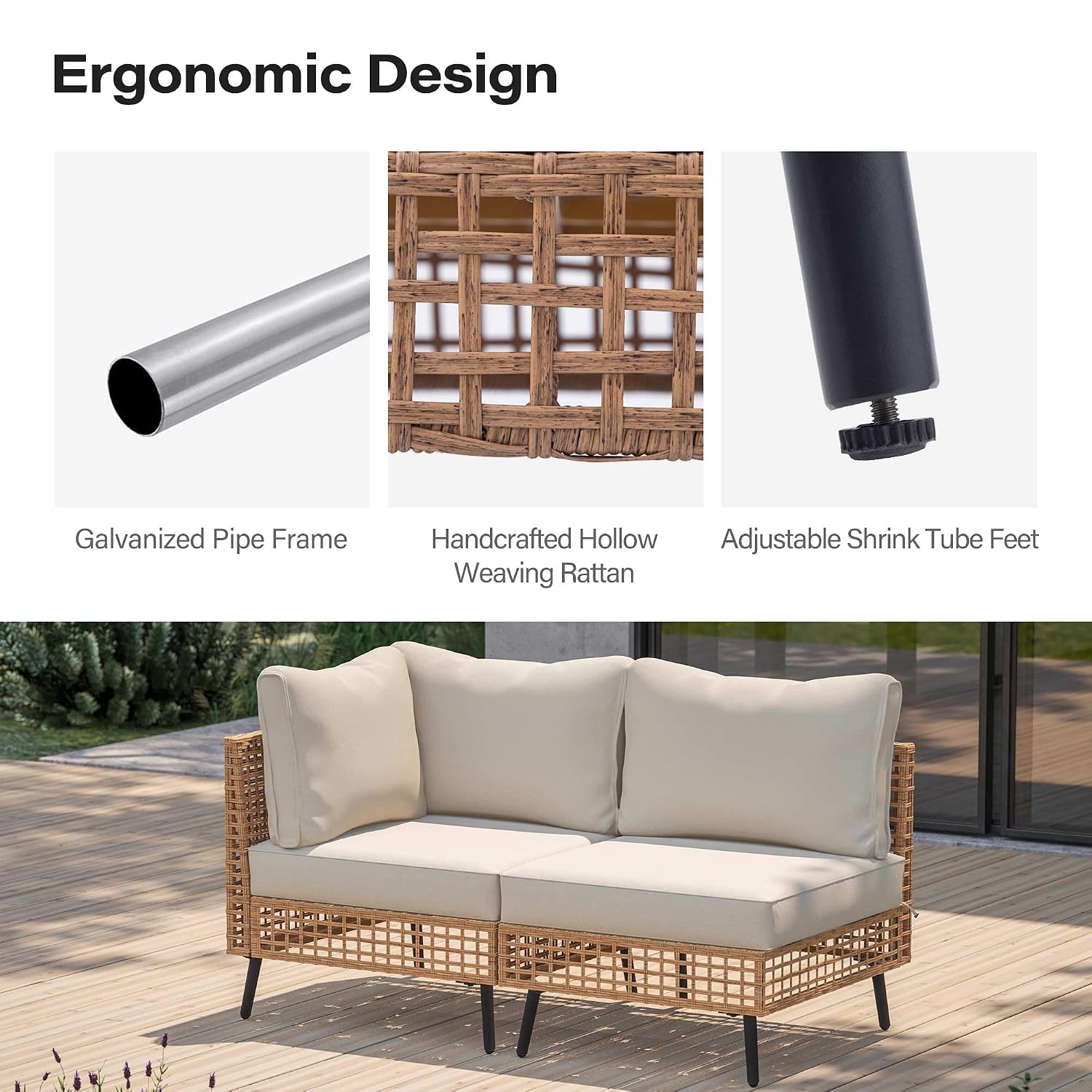 야외용 PE 위커 파티오 가구 세트 2피스 전천후 라탄 - Outdoor Furniture Rattan 리뷰 및 가격