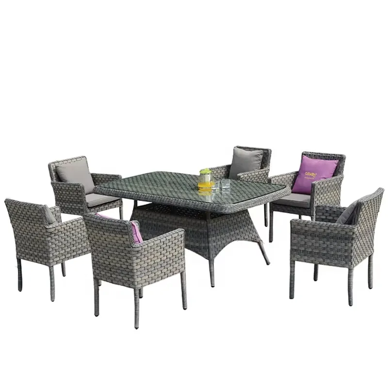 OSMEN CITTA 7피스 야외 정원 라탄 식탁 의자 - Outdoor Furniture Osmen 리뷰 및 가격