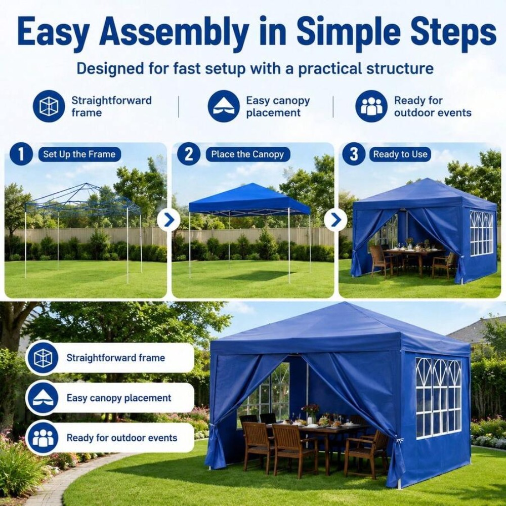 10x10 팝업 가제보 야외 캐노피 텐트 (메쉬 측벽  - Sun Sail Shade 리뷰 및 가격